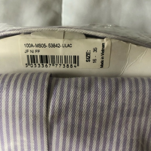 Purple Stripe Non-Iron TM Lewin Fitted 16/35 - Picture 4 of 4